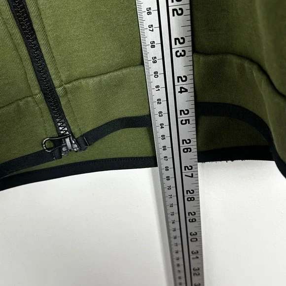Nike Tech Fleece Windrunner Hoodie Jacket Olive Green Mens Large Full Zip Coat - Picture 15 of 16